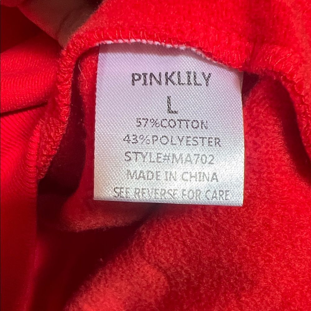 Pink Lily red LOVE crew neck sweatshirt - Picture 3 of 4